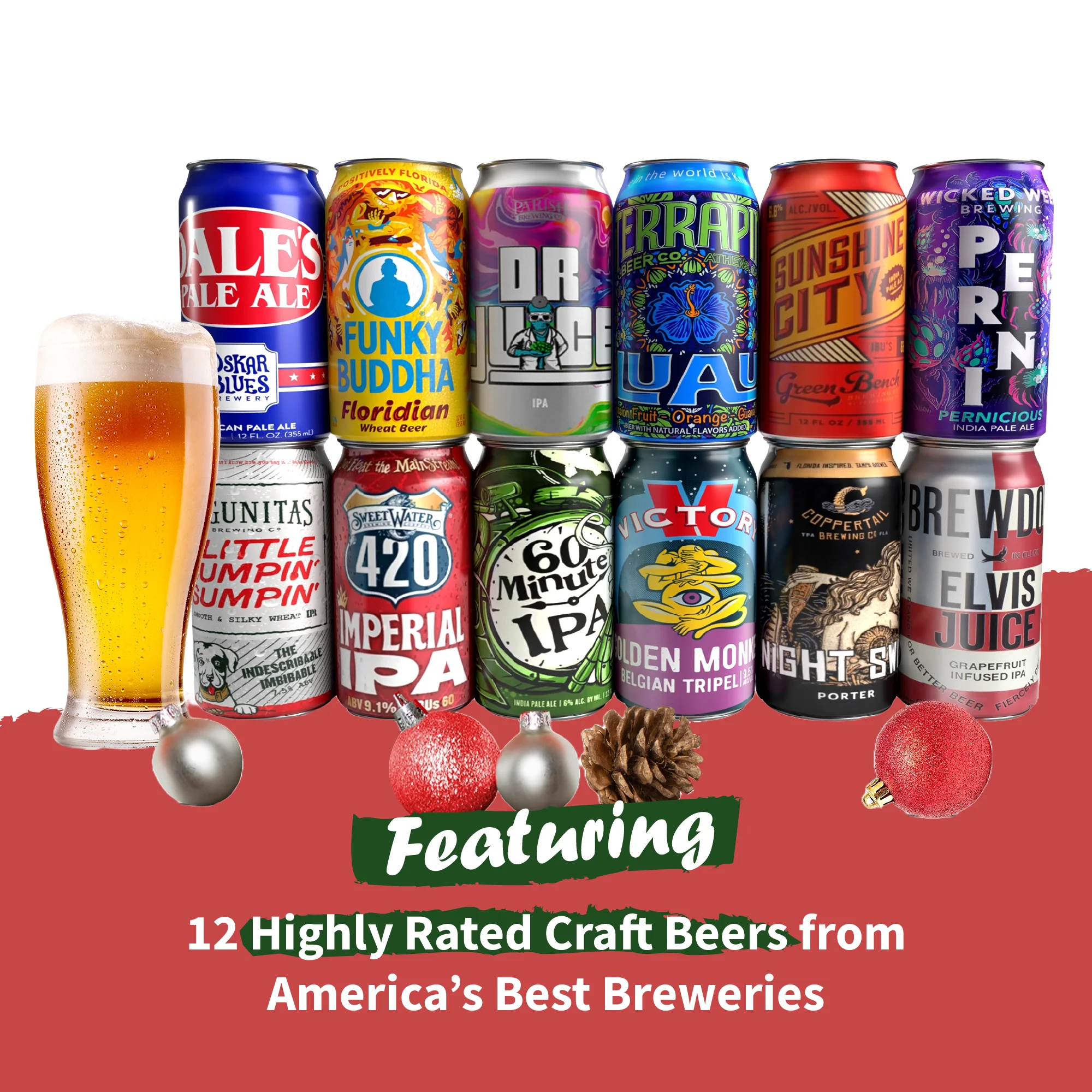 Happy Holidays Beer Gift Basket - Image 3